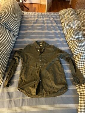 J. Crew Olive Green Button-Down Shirt